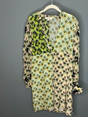 Dorothee Schumacher Silk Blend Abstract Floral Dress Size 8